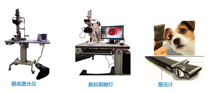 眼底激光仪、数码裂隙灯、眼压计