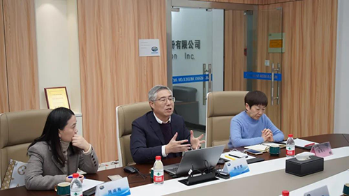 尊时凯龙生物医药创始人&CEO陈春麟博士，药效部执行主任董文心博士，公司事务部总监周南梅等